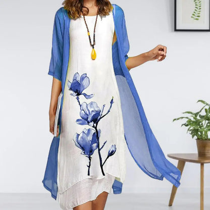 Dames Bloemenprint Set Elegant
