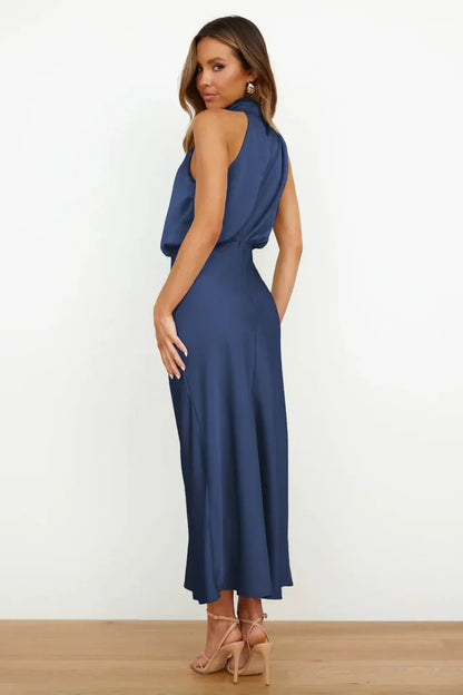 Dames Halter Maxi Jurk