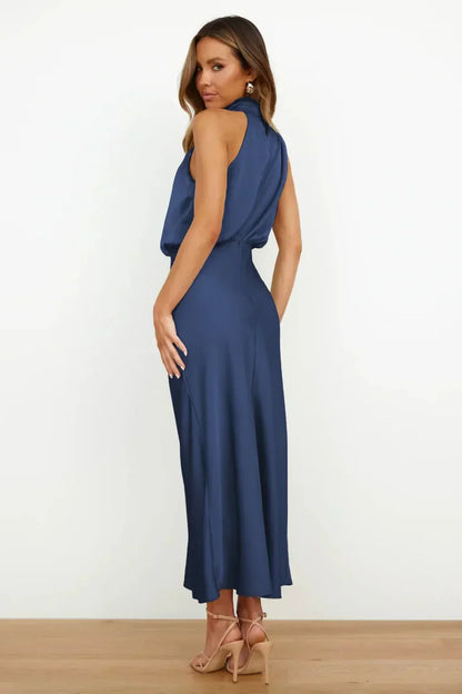 Dames Halter Maxi Avondjurk