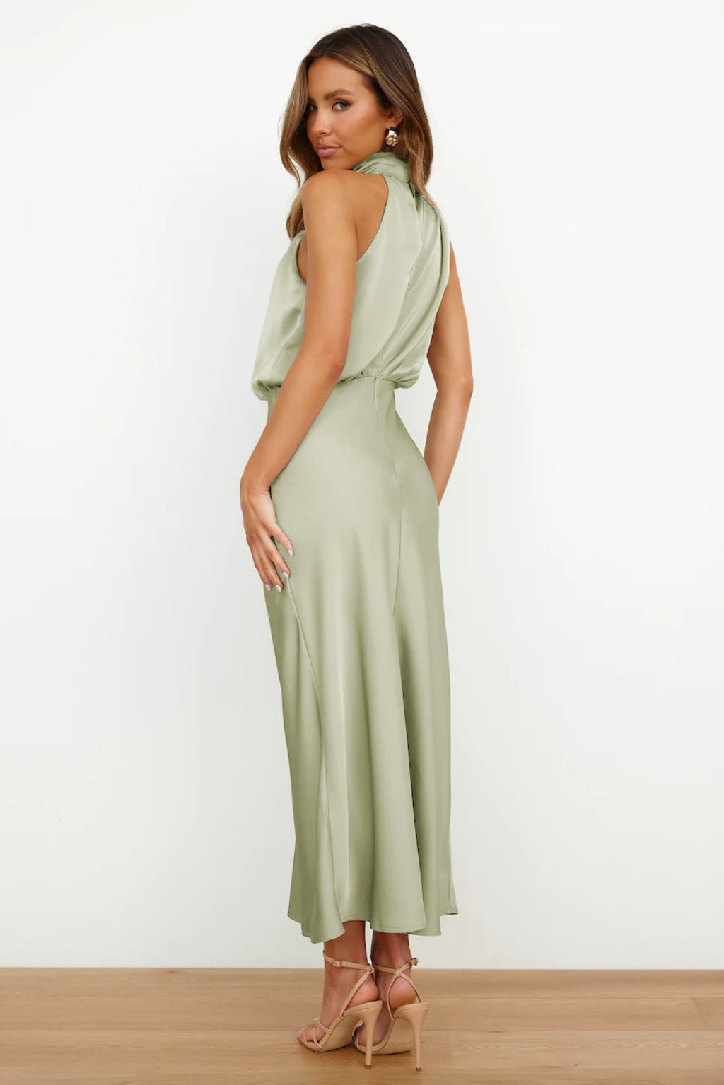 Dames Halter Maxi Jurk