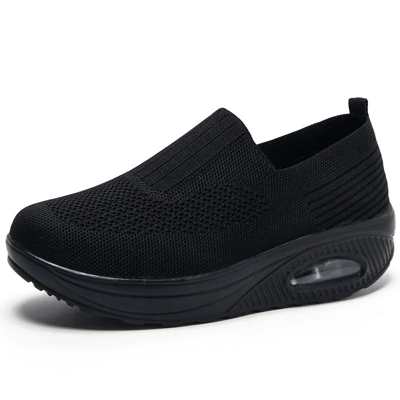 Dames Orthopedische Instap Sneakers Brede Pasvorm