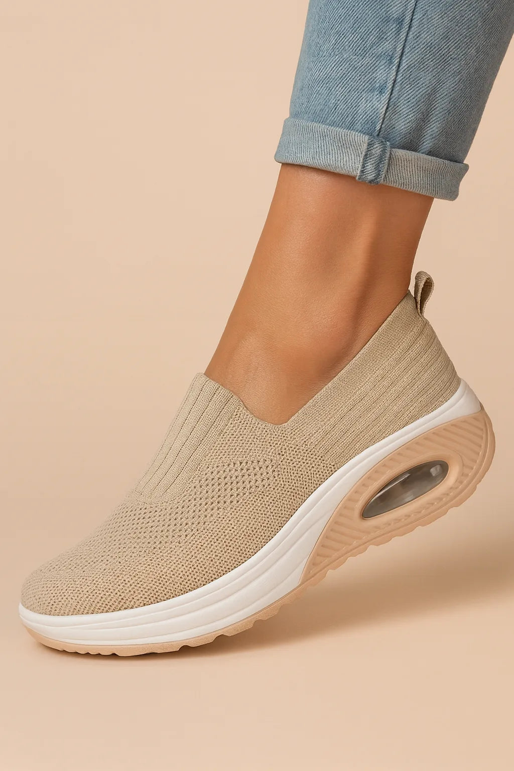Dames Orthopedische Instap Sneakers Brede Pasvorm