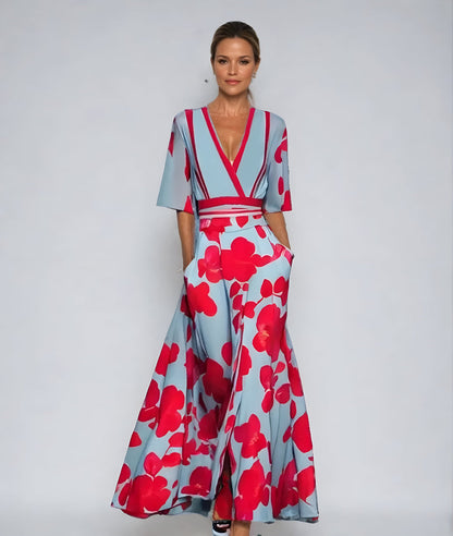 Dames Wikkel Maxi Jurk Bloemenprint