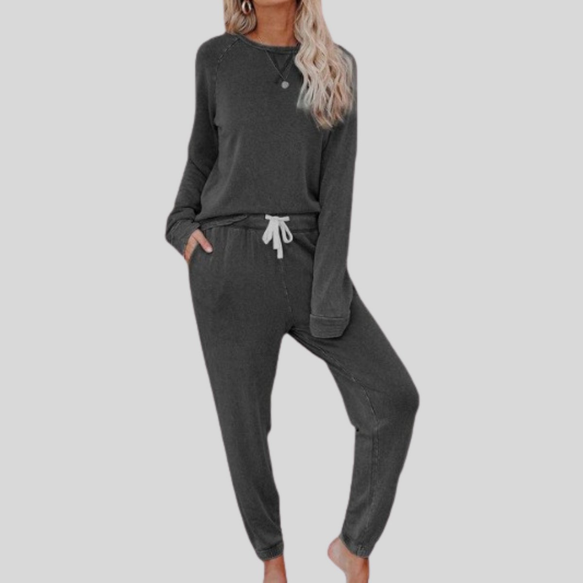 Dames Casual Lounge Set Lange Mouwen