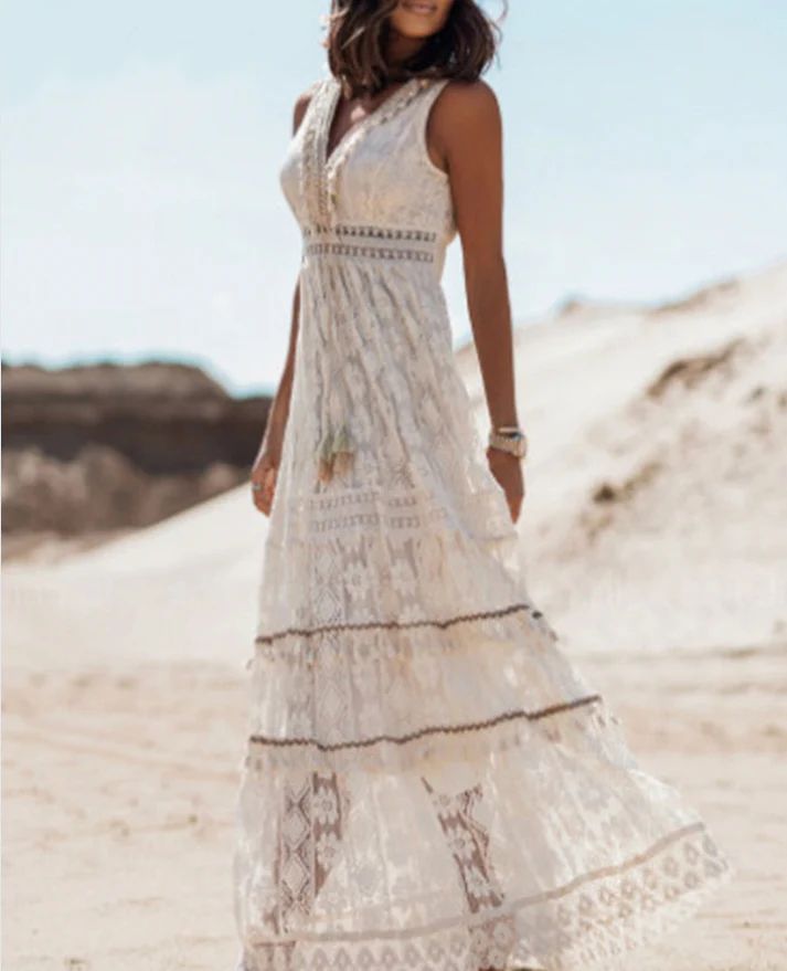 Dames Bohemian Maxi Jurk