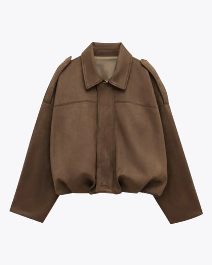 Dames Elegante Damesjas met Suède Look Montarello