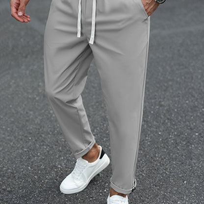 Heren Tapered Comfort Broek met Trekkoord Montarello