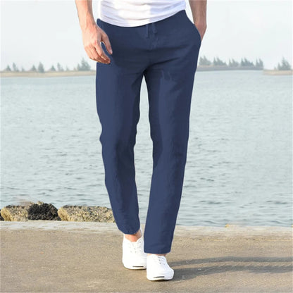 Heren Linnen Broek Bruiloft en Feeststijl