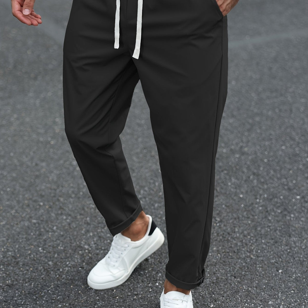 Heren Tapered Comfort Broek met Trekkoord Montarello