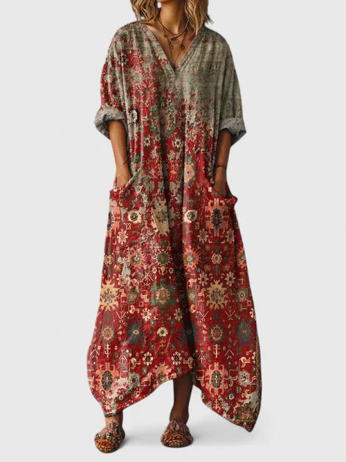 Dames Elegante Maxi Jurk Verfijnde Stijl