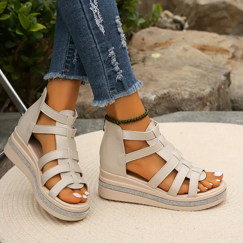 Dames Comfort Sandalen met Strass
