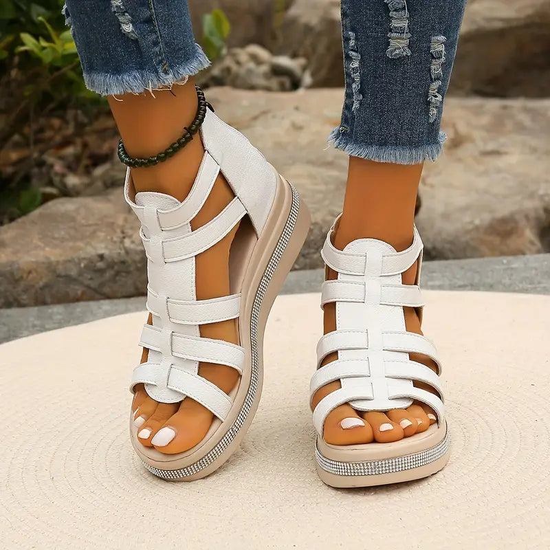 Dames Comfort Sandalen met Strass