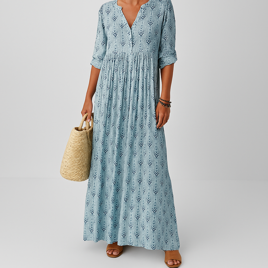 Dames Maxi Jurk Bohemian Print
