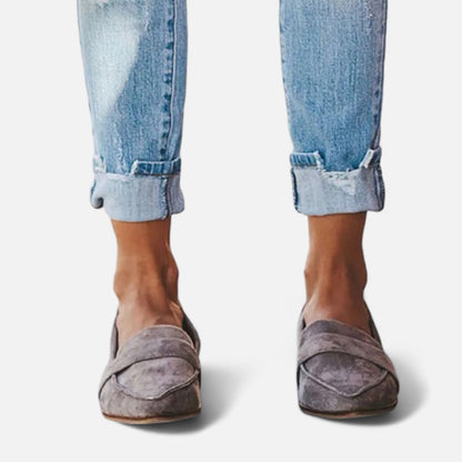 Dames Suède Loafers Klassieke Stijl