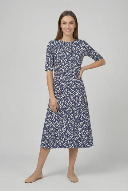Dames Bloemenprint Zomer Midi Jurk