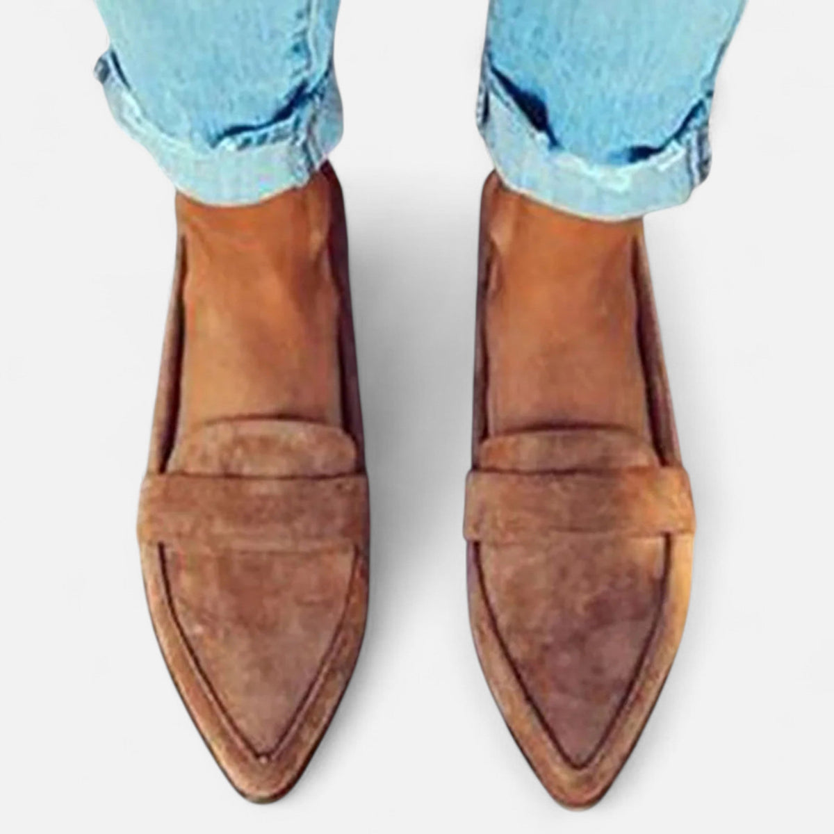 Dames Suède Loafers Klassieke Stijl