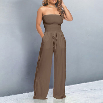 Dames Off Shoulder Jumpsuit