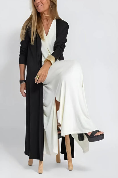 Dames Maxi Jurk met Vest Set