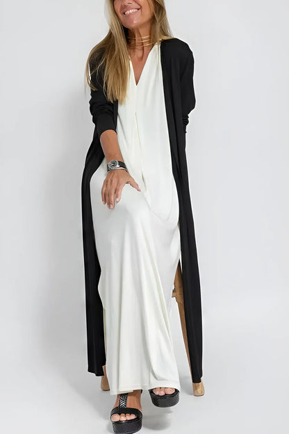 Dames Maxi Jurk met Vest Set